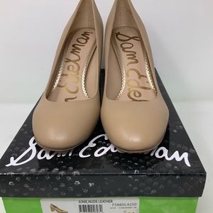Sam Edelman Junie Nude Leather Sz 9